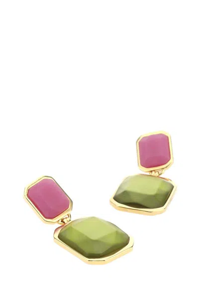 Saint Laurent Octagon Earrings