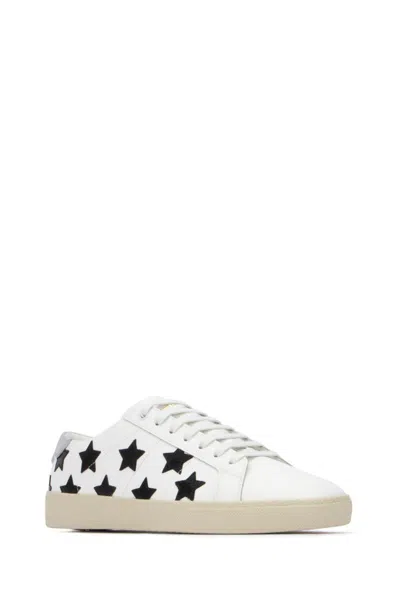 Saint Laurent Court Classic Sl/06 California Leather Sneakers In White