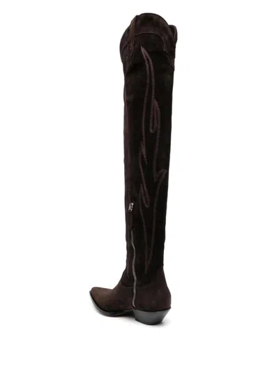 Sonora Woman Knee Boots Black Size 10 Soft Leather