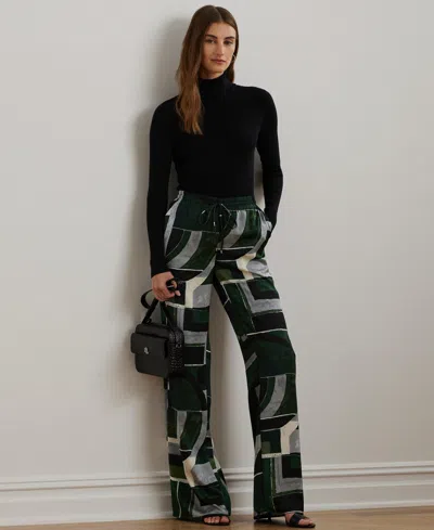 Ralph Lauren Ribbed Turtleneck Sweater In Black