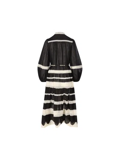 Zimmermann Rhiannon Billow Maxi Dress In Black