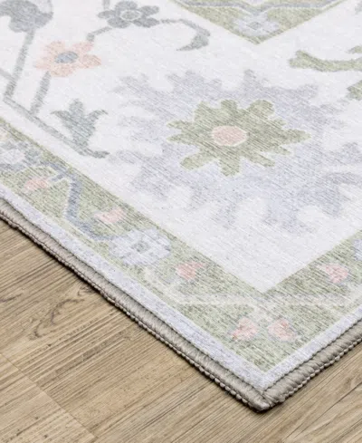 Oriental Weavers Addison Machine Washable Add06 3'3"x5' Area Rug In Blue