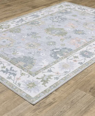 Oriental Weavers Addison Machine Washable Add06 3'3"x5' Area Rug In Blue