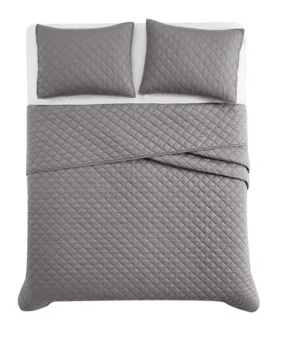 Cannon Oversized Cotton Percale 3-pc. Quilt Set, Full/queen
