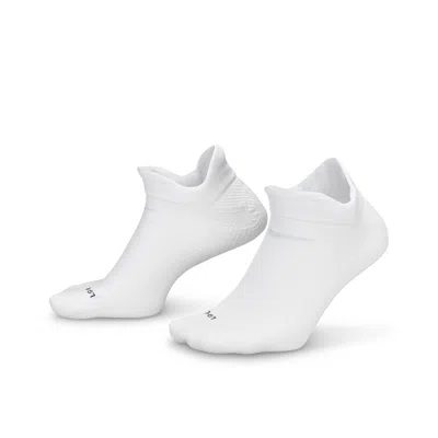 Nike Unisex Lightweight Running No-show Socks (1 Pair) In White