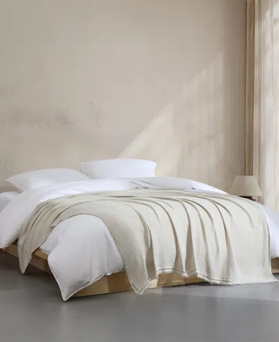 Calvin Klein Fine Weave Throw, 70" X 60" In Multi