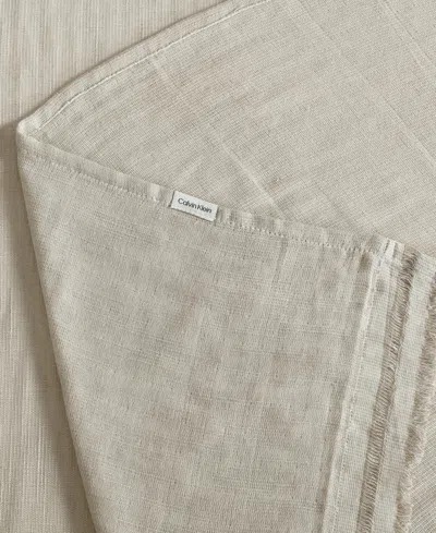 Calvin Klein Fine Weave Throw, 70" X 60" In Multi