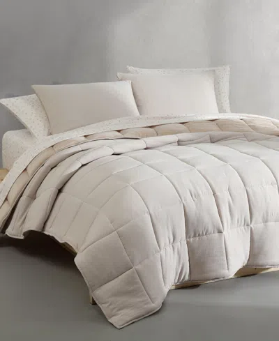 Calvin Klein Washed Solid Reversible Plush 7-pc. Comforter Set, Queen
