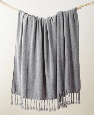 Battilo Lifestyle Chenille Throw With Fringe Tassels, 50" X 60"