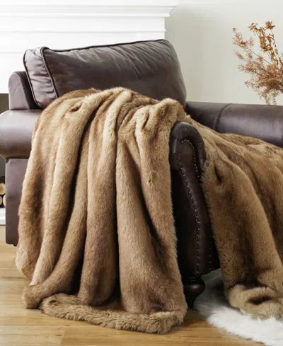 Battilo Luxury Tipped Faux Fur Throw, 50" X 60"