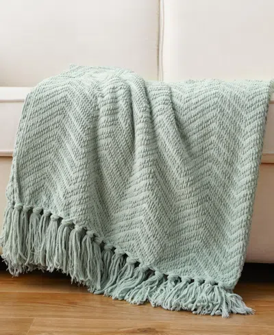 Battilo Herringbone Chenille Knit Throw, 50" X 60"