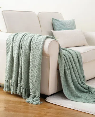 Battilo Herringbone Chenille Knit Throw, 50" X 60"