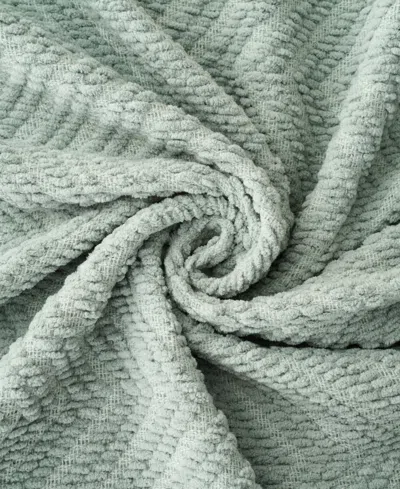 Battilo Herringbone Chenille Knit Throw, 50" X 60"