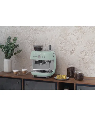 Smeg Espresso Coffee Machine In Green