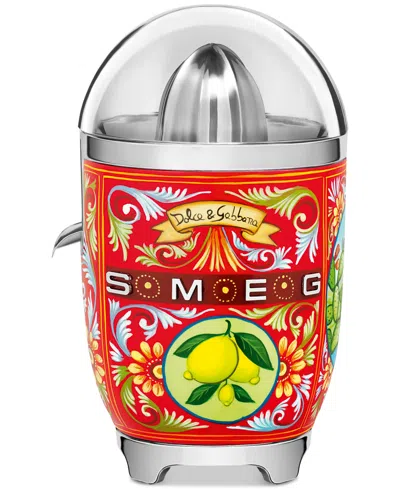 Smeg Sicily Is My Love Dolce & Gabbana Citrus Juicer In Metallic