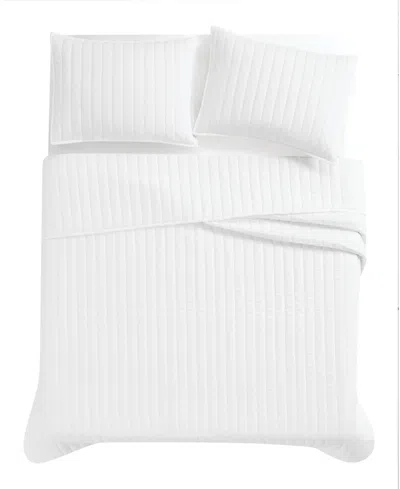Brooklyn Loom Oversized Cotton Percale 3-pc. Quilt Set, Full/queen