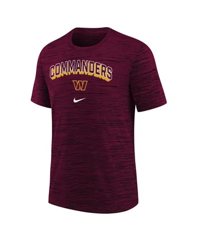 Nike Big Boys And Girls Burgundy Washington Commanders Sideline Velocity Performance T-shirt