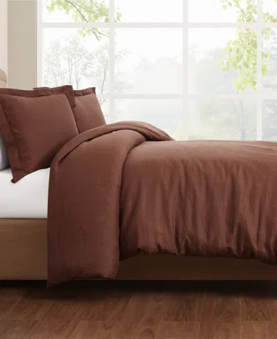 Brooklyn Loom Brookyln Loom Flax Linen 3-pc. Duvet Cover Set, Full/queen
