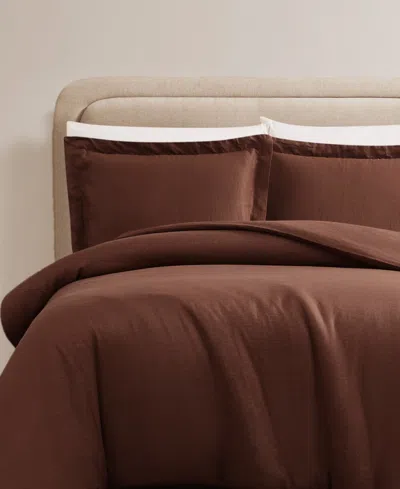 Brooklyn Loom Brookyln Loom Flax Linen 3-pc. Duvet Cover Set, Full/queen