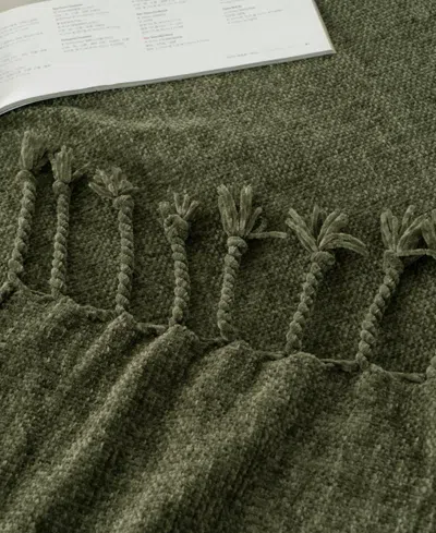 Battilo Lifestyle Chenille Throw With Fringe Tassels, 50" X 60"
