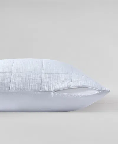 Calvin Klein Cotton Gauze Solid Pillow Cover, 22" X 22"