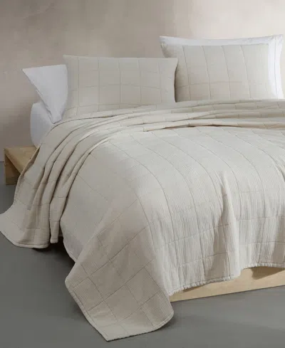 Calvin Klein Cotton Gauze Solid 3-pc. Quilt Set, Queen