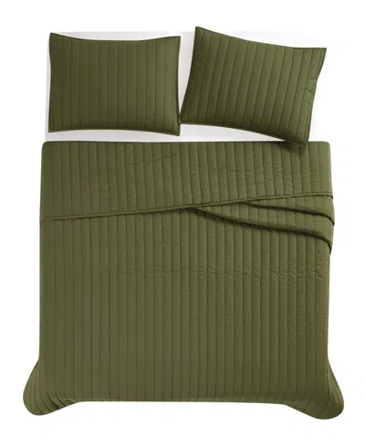 Brooklyn Loom Oversized Cotton Percale 3-pc. Quilt Set, King