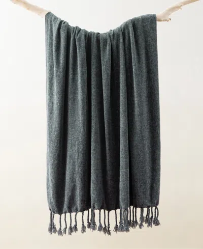 Battilo Lifestyle Chenille Throw With Fringe Tassels, 50" X 60"