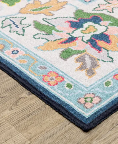 Oriental Weavers Addison Machine Washable Add03 5'x7' Area Rug In Blue