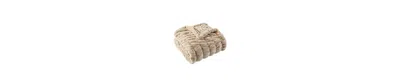 Battilo Luxurious Reversible Rabbit Faux Fur Throw, 50" X 60"