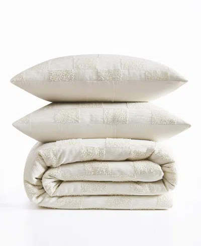 Truly Soft Textured Checkered 3-pc. Comforter Set, King