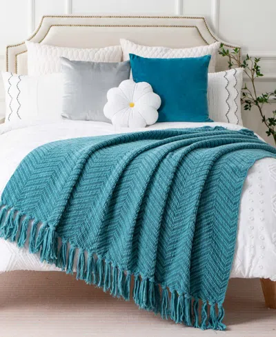 Battilo Herringbone Chenille Knit Throw, 50" X 60"