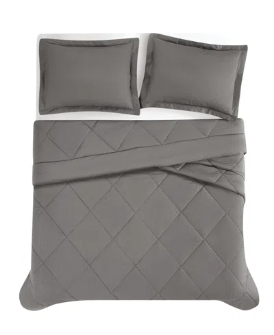 Cannon Oversized Cotton Percale 3-pc. Comforter Set, Full/queen