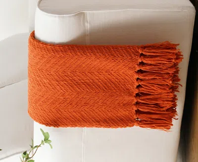 Battilo Herringbone Chenille Knit Throw, 50" X 60"