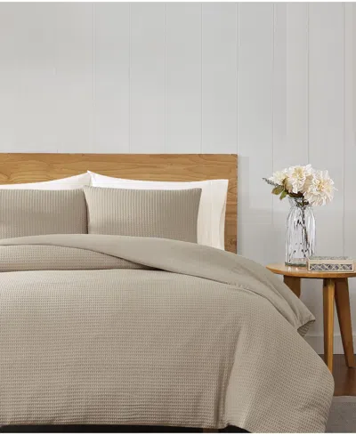 Cannon Heritage Cotton Waffle 3-pc. Comforter Set, Full/queen