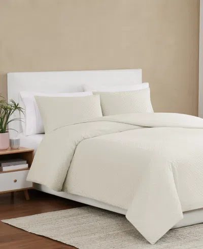 Brooklyn Loom Woven Texture 3-pc. Comforter Set, Full/queen