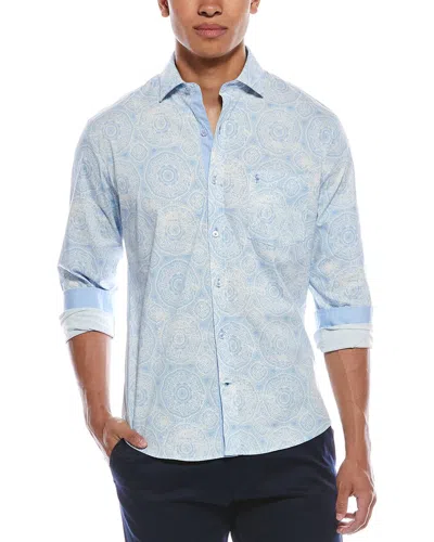 Tailorbyrd Mandala Print Shirt In Blue
