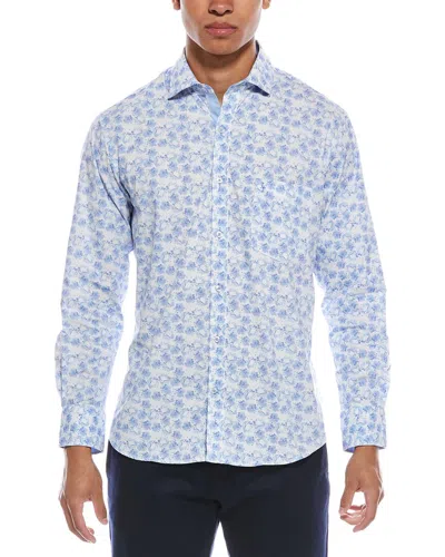 Tailorbyrd Abstract Wildflower Print Shirt In Multi