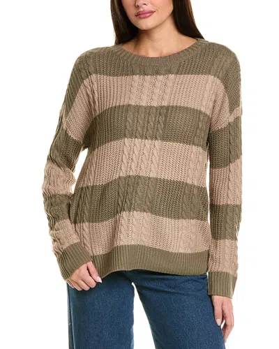 Celestine Sei Cable Sweater In Green