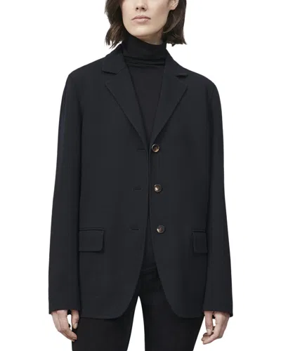 Lafayette 148 New York Plus Rogers Wool Blazer In Black
