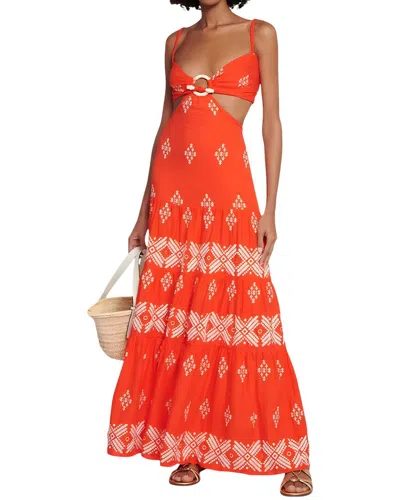 Linda Charm Maxi Dress In Orange
