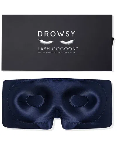 Drowsy Silk Eyelash Protecting Sleep Mask In Blue