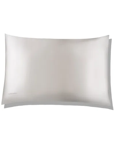 Drowsy 22 Momme Silk Pillowcase In White