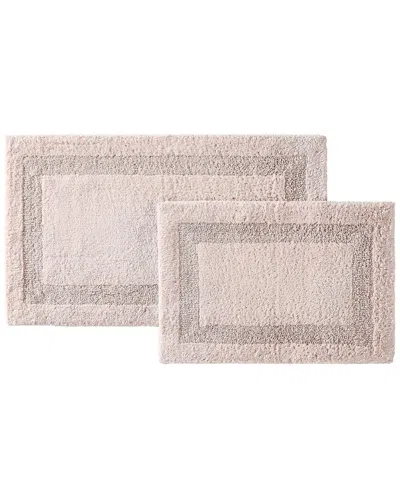 Royal Velvet Classic Cotton Set Of 2 Bath Rugs In Neutral