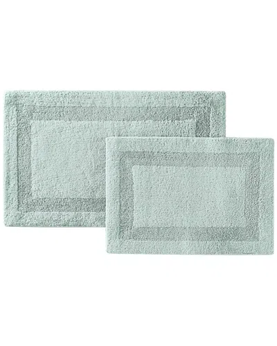 Royal Velvet Classic Cotton Set Of 2 Bath Rugs In Blue