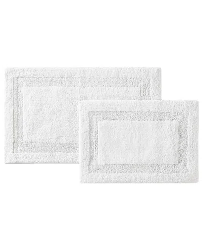 Royal Velvet Classic Cotton Set Of 2 Bath Rugs In White