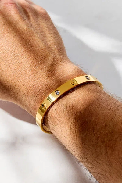 Urban Outfitters Milo Waterproof Cuff Bracelet In Gold, Men's At