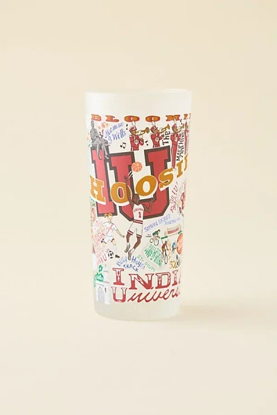 Catstudio Collegiate Drinking Glass In Dark Red At Urban Outfitters