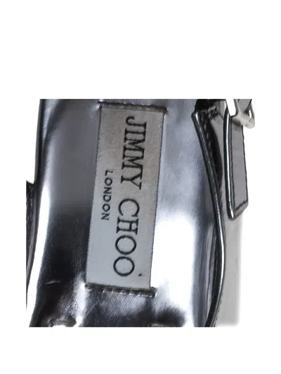 Pre-owned Jimmy Choo Crystal-embellished Sandals In Silver
