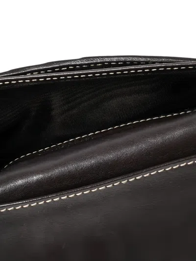 Pre-owned Gucci Gg-canvas Leather Wallet In Brown